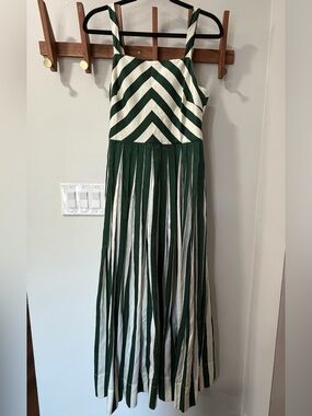 • Tuckernuck Green Stripe Laina Dress •